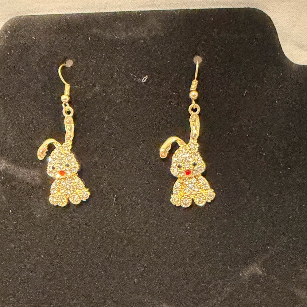 Gold plated Bunny Earrings